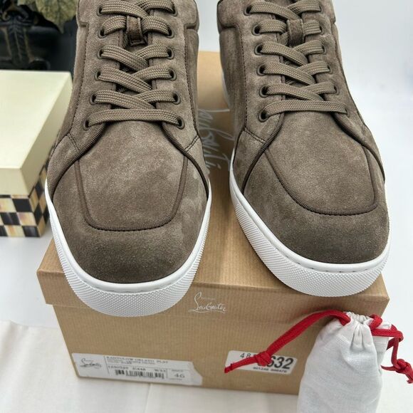 Men's Christian Louboutin Rantulow suede sneakers size 46 made in Italy - Picture 7 of 13